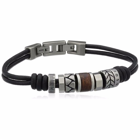 Bracciale Fossil Uomo in Pelle JF84196040 - JF84196040
